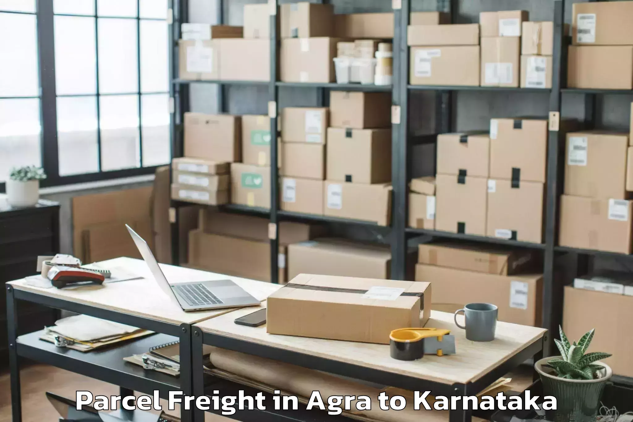 Easy Agra to Karempudi Parcel Freight Booking